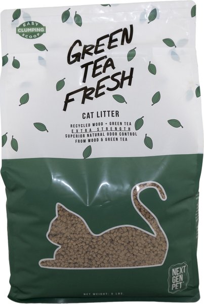 Next Gen Pet Products Pet Products Green Tea Unscented Clumping Wood Cat Litter