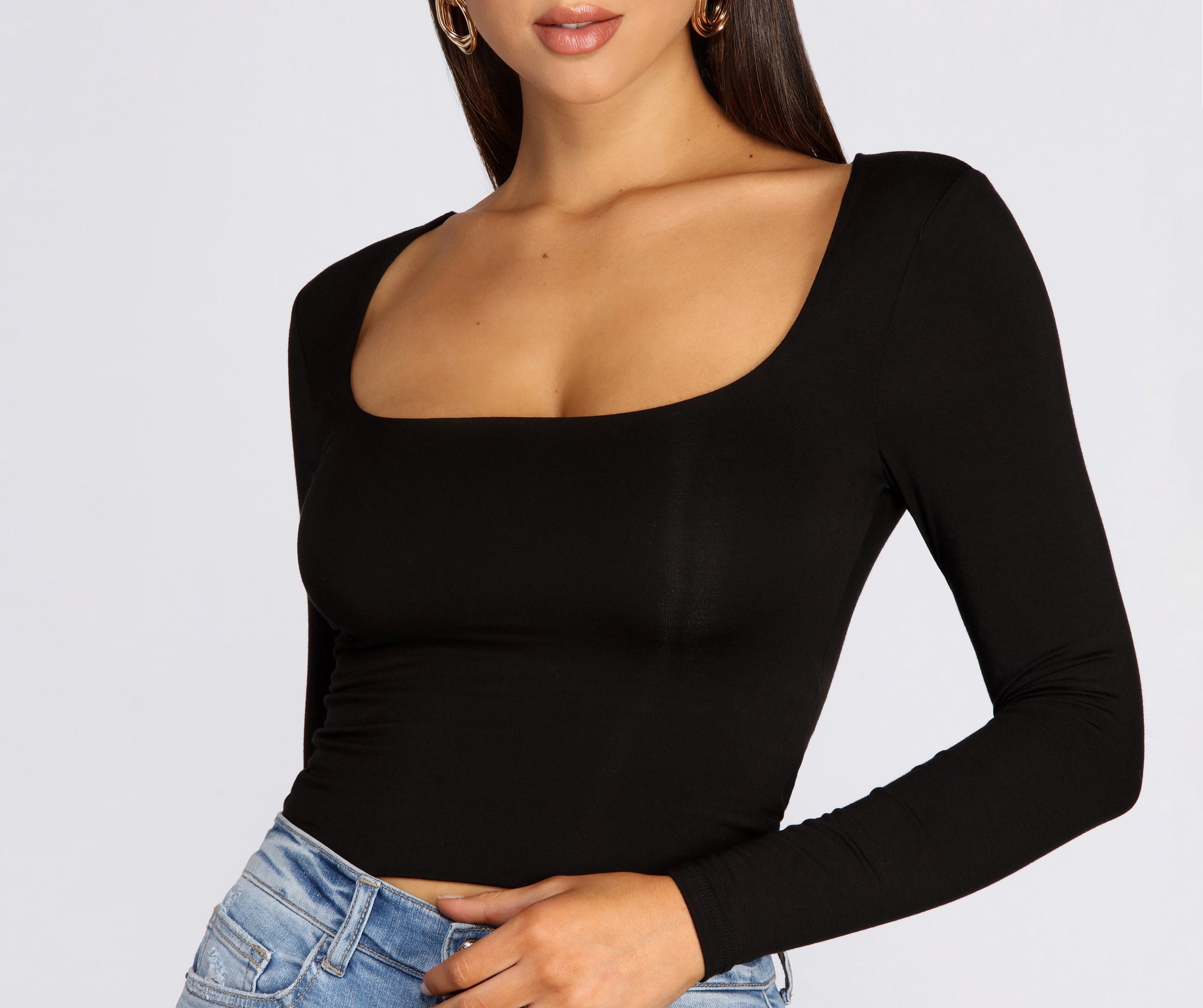 Basic Babe Scoop Top