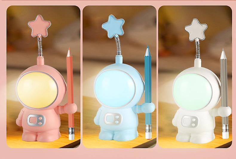 Night Light For Kids，usb Rechargeable Cute Gifts Astronaut Silicone Nursery Night Light Multi Functional Astronaut Night Light(3pcs)