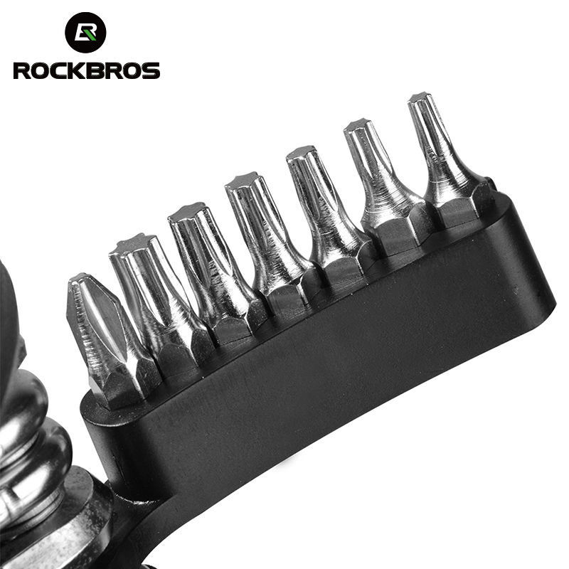 ROCKBROS 16 in 1 Bicycle Tools Sets Mountain  Hex Spoke Wrench Mountain Cycle Screwdriver Tool BikeMulti Repair Tool Kit