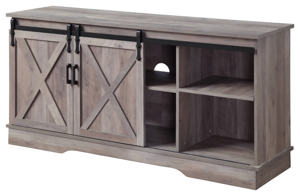 Bennet TV Stand   Farmhouse   Entertainment Centers And Tv Stands   by Acme Furniture  Houzz