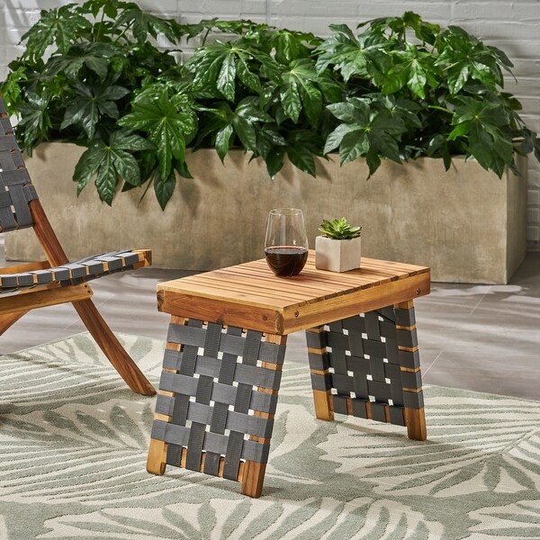 Foldable Outdoor Side Table with Waterresistant Nylon for Easy Storage or Transport