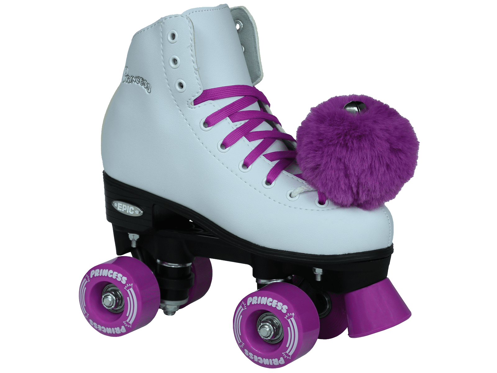 Epic Purple Princess Quad Roller Skates