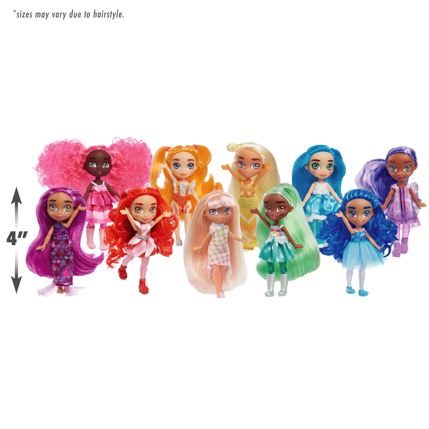 Hairmazing Fantasy Rainbow Small Doll Pack,  Kids Toys for Ages 3 Up, Gifts and Presents