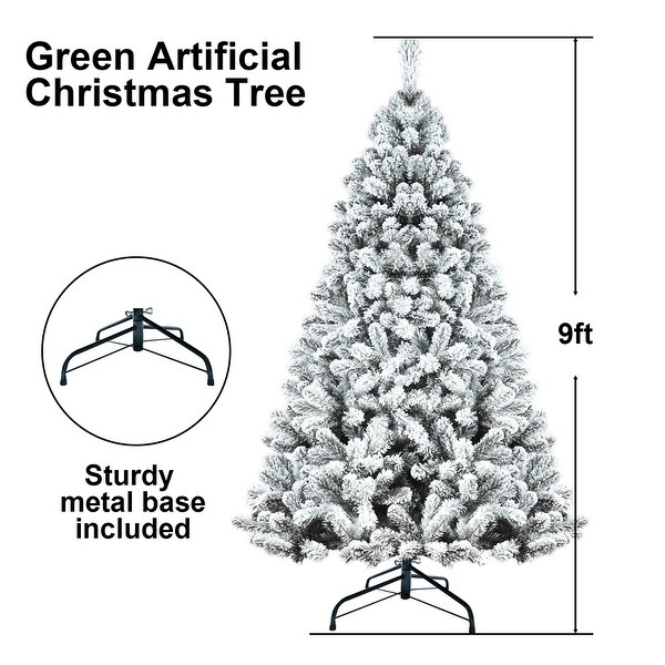 PVC Round Tip Flocked Christmas Tree