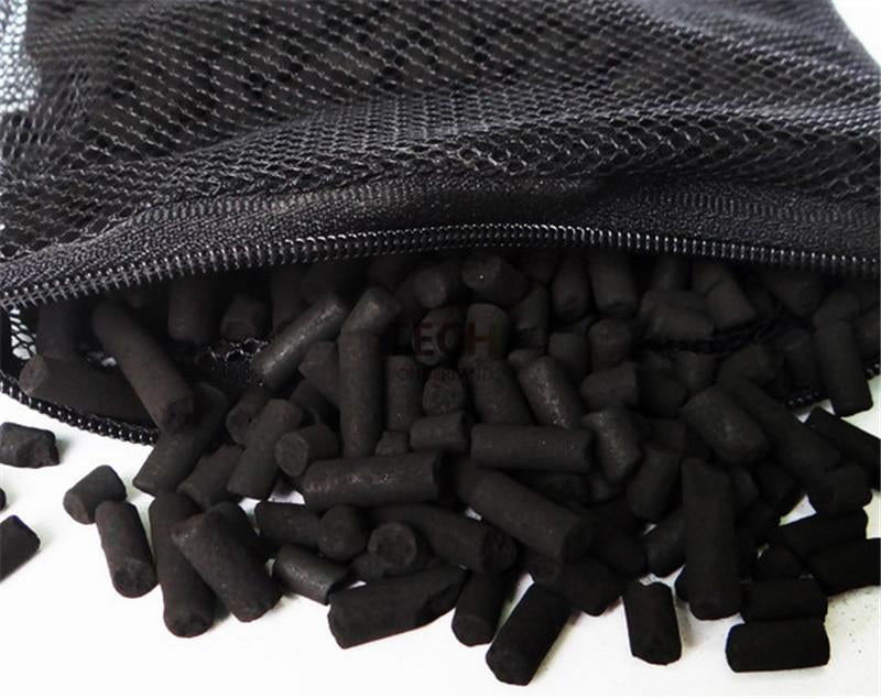 C2 5 lbs Activated Carbon Charcoal in Mesh Bag Aquarium Fish Pond Canister Filter Media， 5-Pack