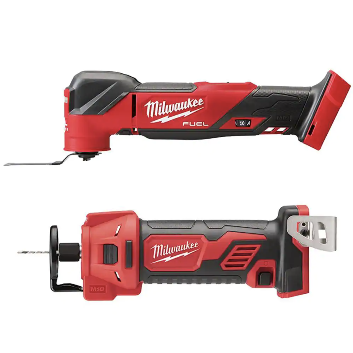 Milwaukee M18 FUEL 18V Lithium-Ion Cordless Brushless Oscillating Multi-Tool with Drywall Cut Out Tool (2836-20-2627-20)