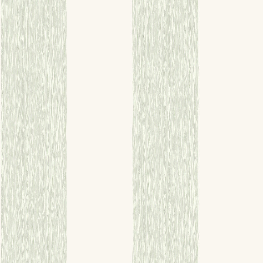 Sample Thread Stripe Wallpaper in Green from the Magnolia Home Vol. 3 Collection