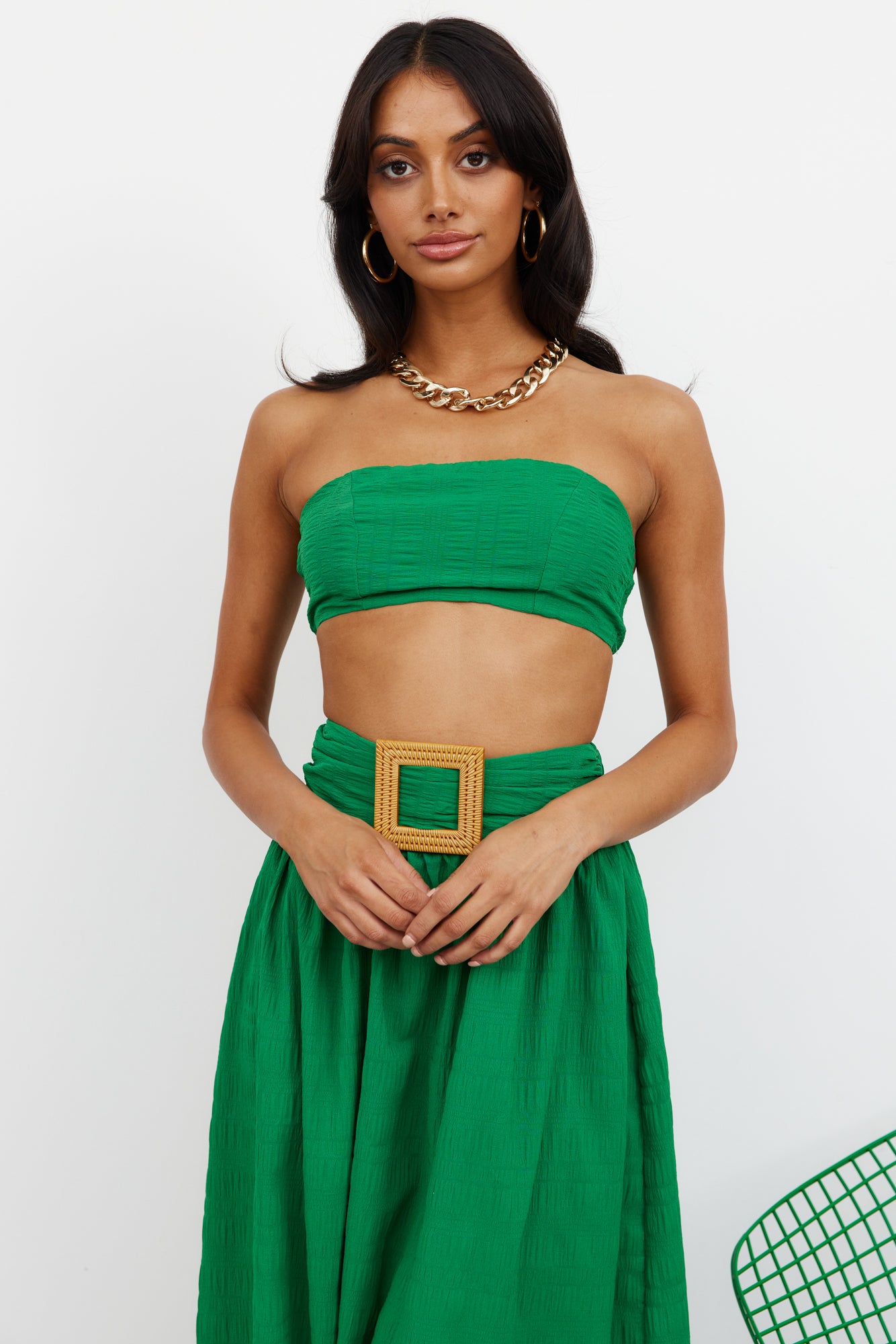 Iconic Revival Crop Green