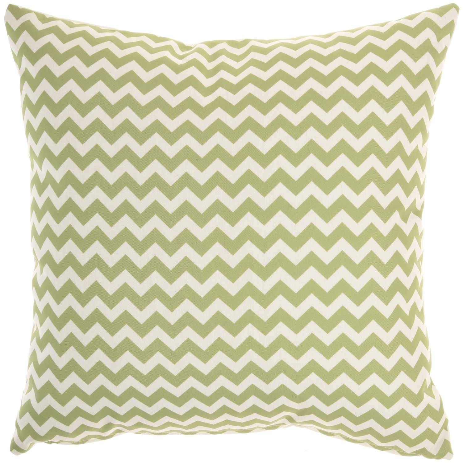 Mina Victory Leaves and Chevron Multicolor Outdoor Throw Pillow