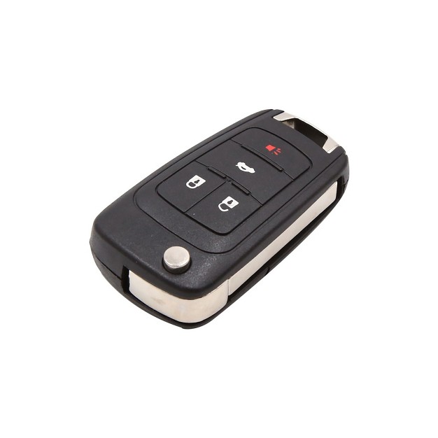 Unique Bargains 4 Button Folding Uncut Key Fob Remote Case Shell Replacement For Chevrolet Cruze