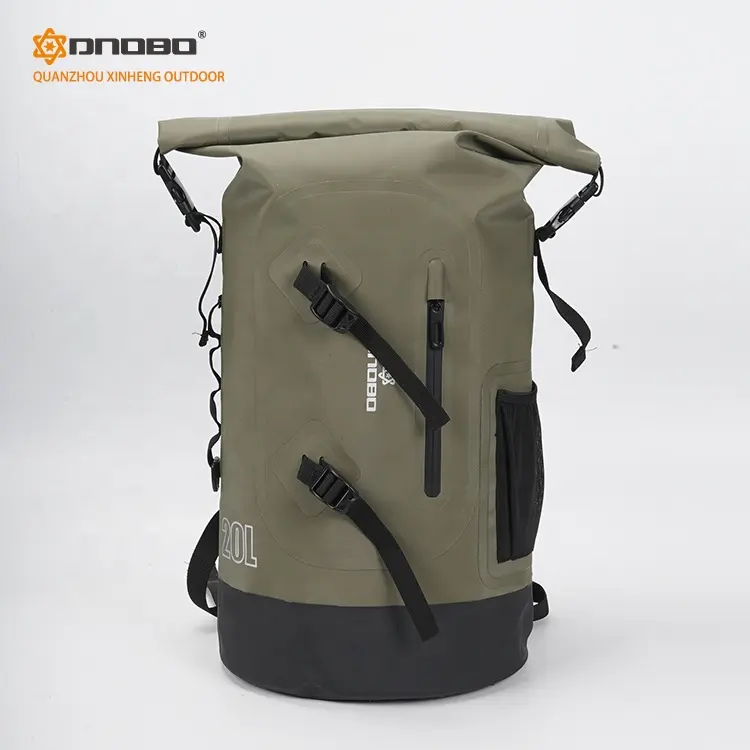 Custom PVC Waterproof Dry Bag Rolltop Backpack 20L PVC Waterproof Backpack Dry Bag for Camping Hiking Kayaking