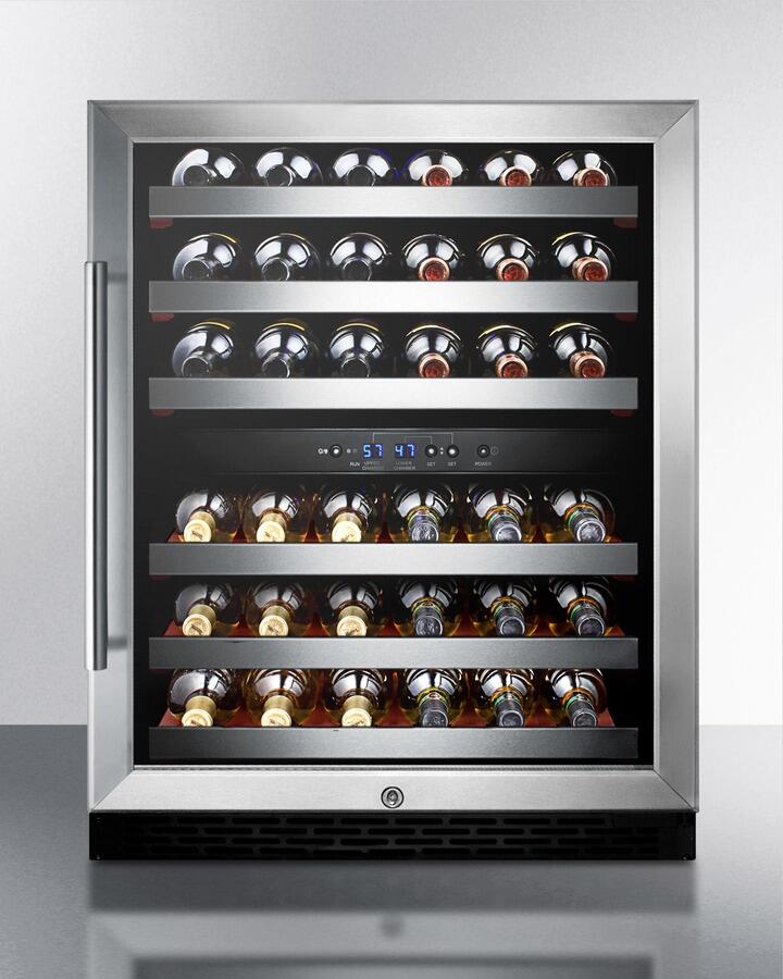 Summit SWC530BLBISTADA 24 Inch Stainless Steel Wine Cooler