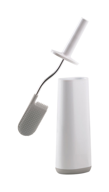 Joseph Joseph Flex Toilet Bowl Brush and Holder Gray