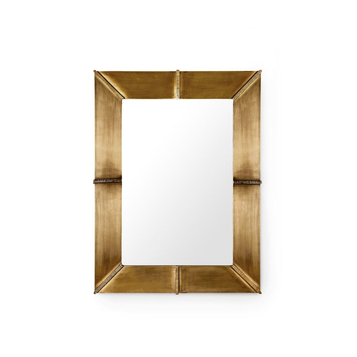 Brea Mirror in Antique Brass