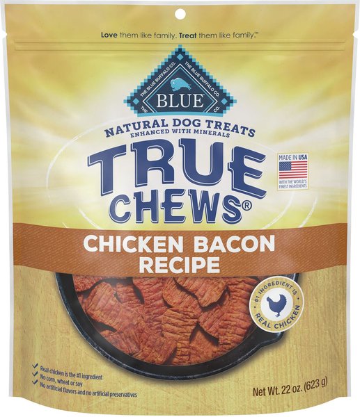 Blue Buffalo True Chews Natural Chicken and Bacon Dog Treats