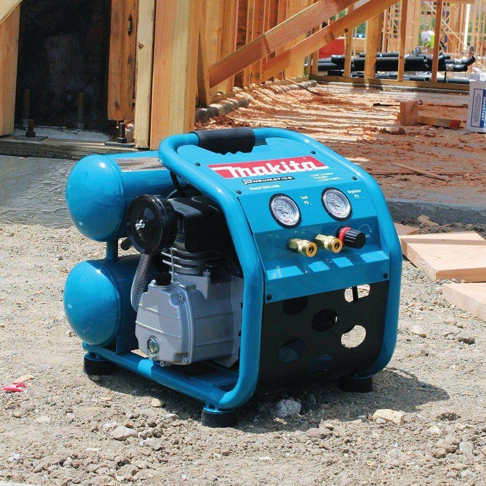 Makita 4.2 Gal. 2.5 HP Portable Electrical 2-Stack Air Compressor MAC2400