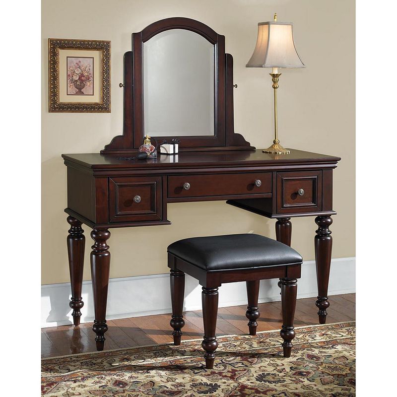 Lafayette Vanity Table With Mirror and Bench Set