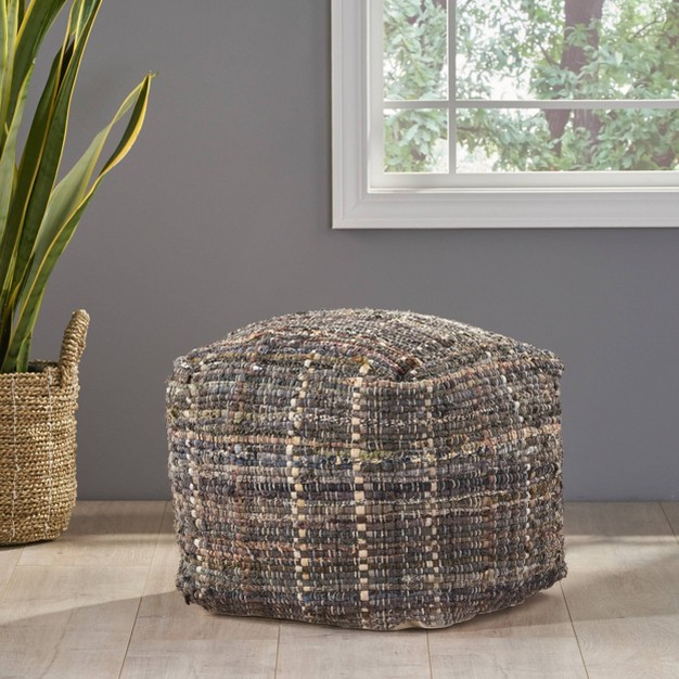 Cadieux Fabric Pouf Christopher Knight Home