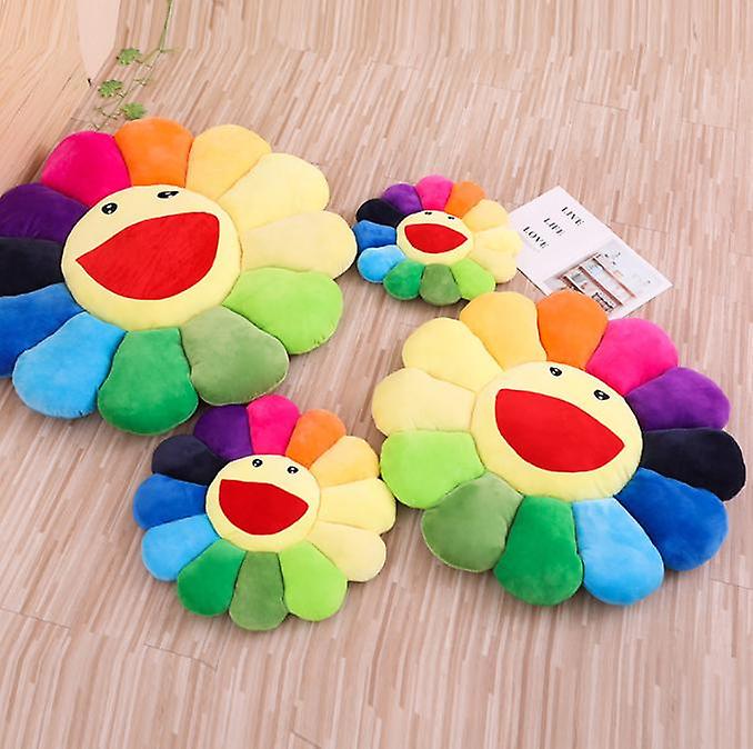 Miman Smile Face Plush Pillow Cushion Mat Pillow Sofa Cushion Colorful Plush Toy