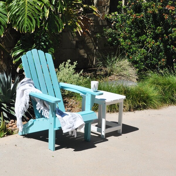 POLYTEAK Classic Collection Folding Adirondack Chair