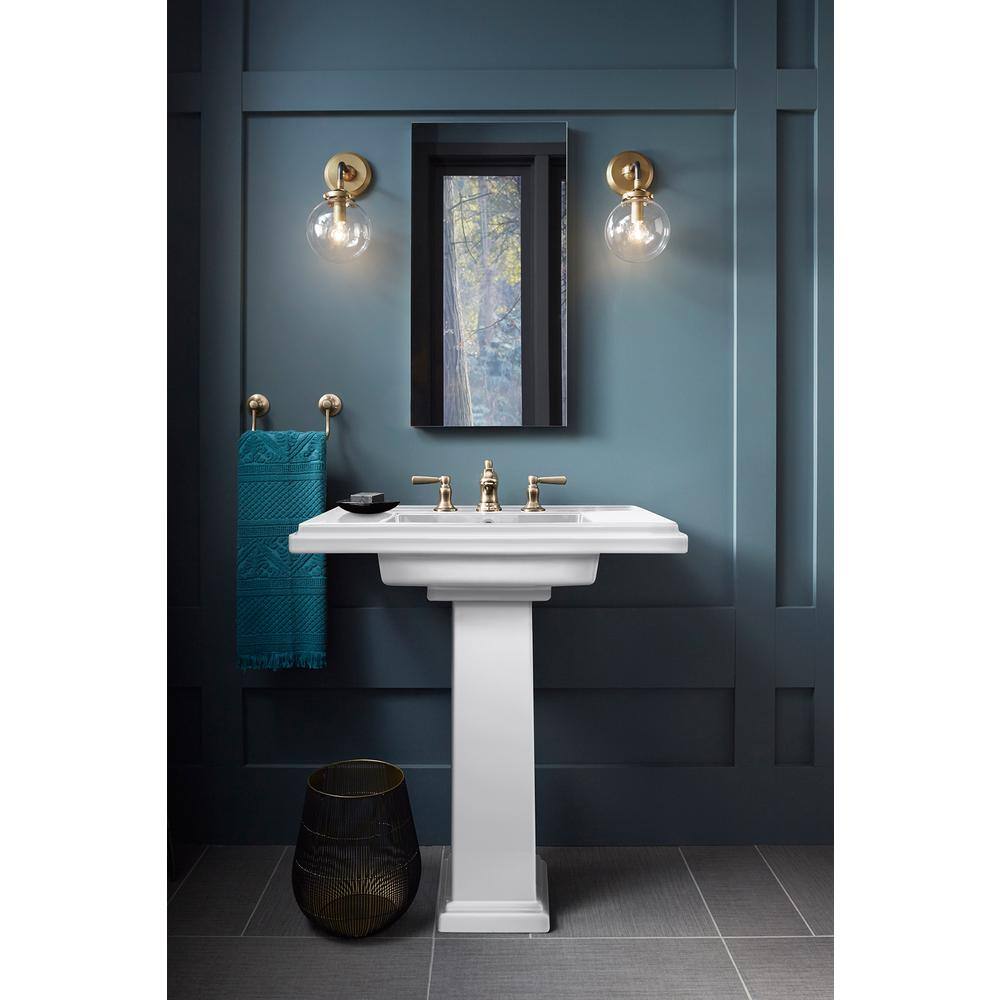 KOHLER Tresham Fireclay Pedestal in White K-2767-0