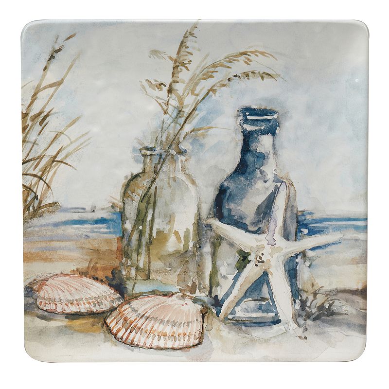 Certified International Coastal Landscape Square Platter