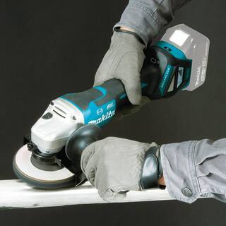 Makita 18V Brushless 4-12 in.  5 in. Cordless Paddle Switch Cut-OffAngle Grinder with Electric Brake (Tool Only) XAG20Z