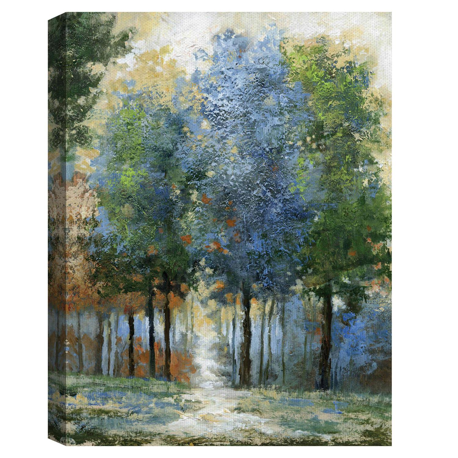 Masterpiece Art Gallery Afternoon Light Colorful Forest By Nan Canvas Art Print 18  x 24  Crowdfused