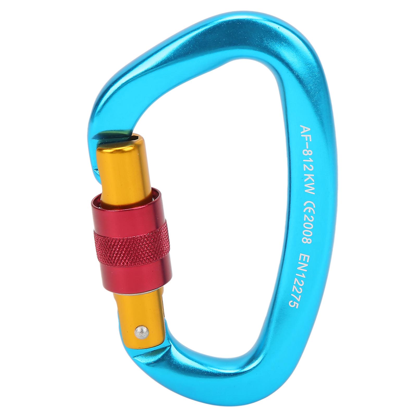 Climbing Carabiner Heavy Duty Antislip Design Durable Light Carabiner Clip Climbing For Camping Rock Climbingblue