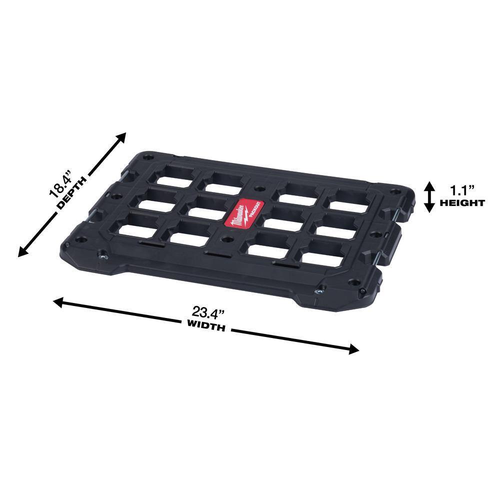 MW 38 in. and 14 in. Drive SAEMetric Ratchet and Socket Mechanics Tool Set wPACKOUT Case (106-Piece)  Mounting Plate 48-22-9486-48-22-8485