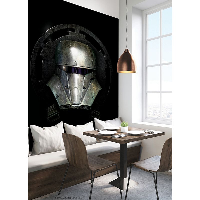 RoomMates Star Wars The Mandalorian Helmet Peel and Stick Wallpaper Mural