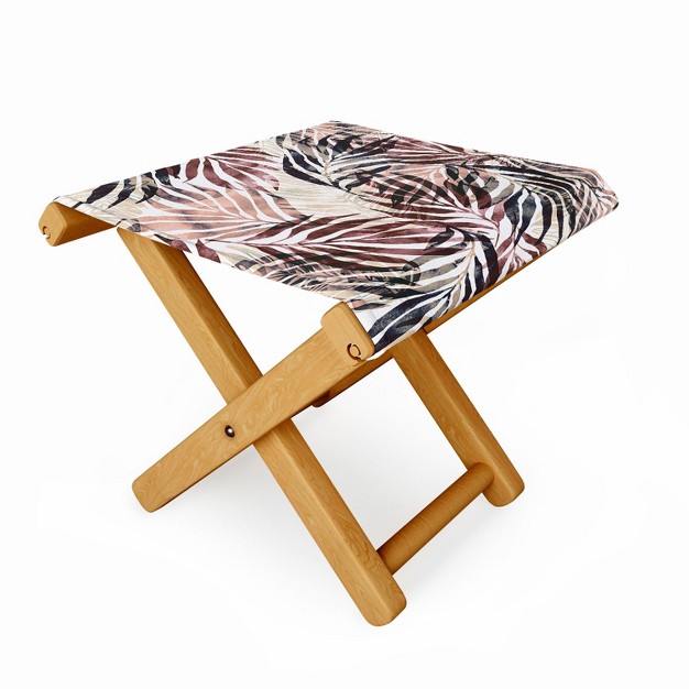 Marta Barragan Camarasa Tropical Modern Abstract Folding Stool Deny Designs