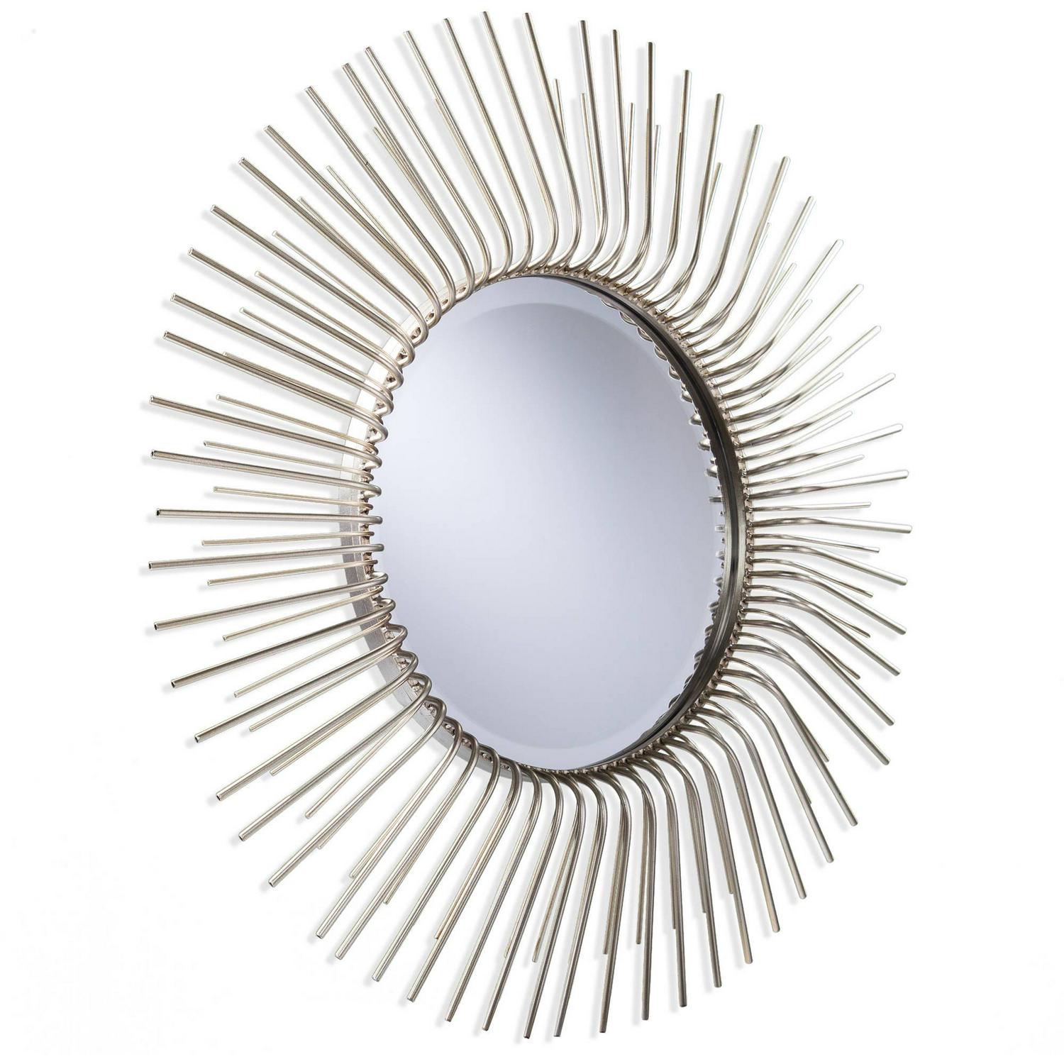 Southern Enterprises Toussai Round Oversized Sunburst Wall Mirror， Champagne Gold