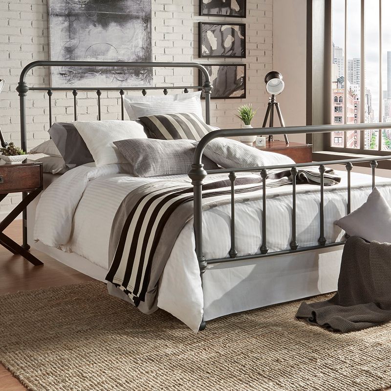 HomeVance Alaina Metal Bed