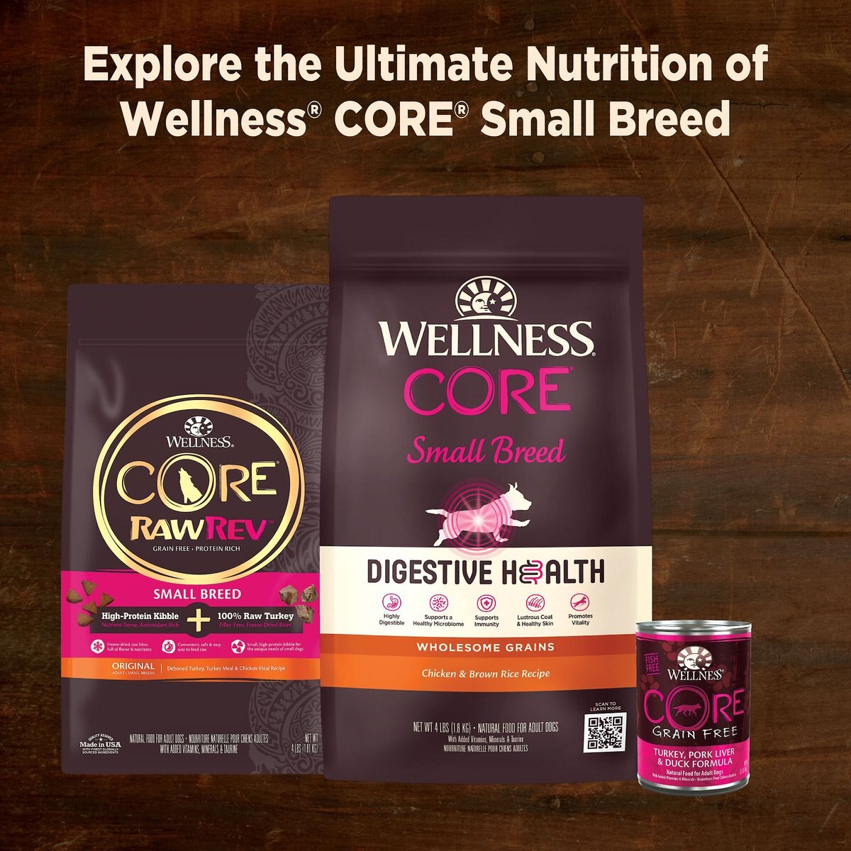 Wellness CORE Grain-Free Small Breed Mini Meals Shredded Chicken and Lamb in Gravy Dog Food Pouches