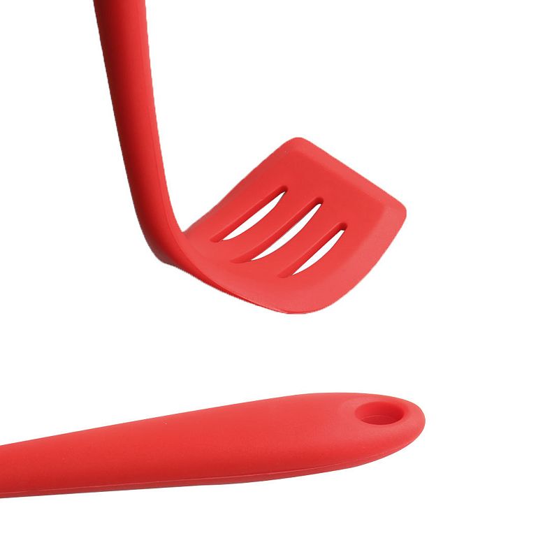 Silicone Slotted Design Non-stick Pancake Turner Spatula Cooking Tool