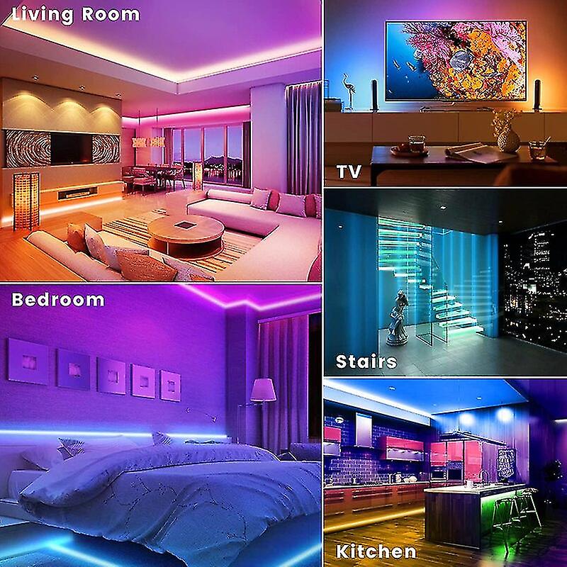 Led Strip Light 2835 Rgb Flexible Lamp Tape 1m-10m Luces String Usb Dc5v Bluetooth Infrared Control Tv Screen Bedroom Decoration