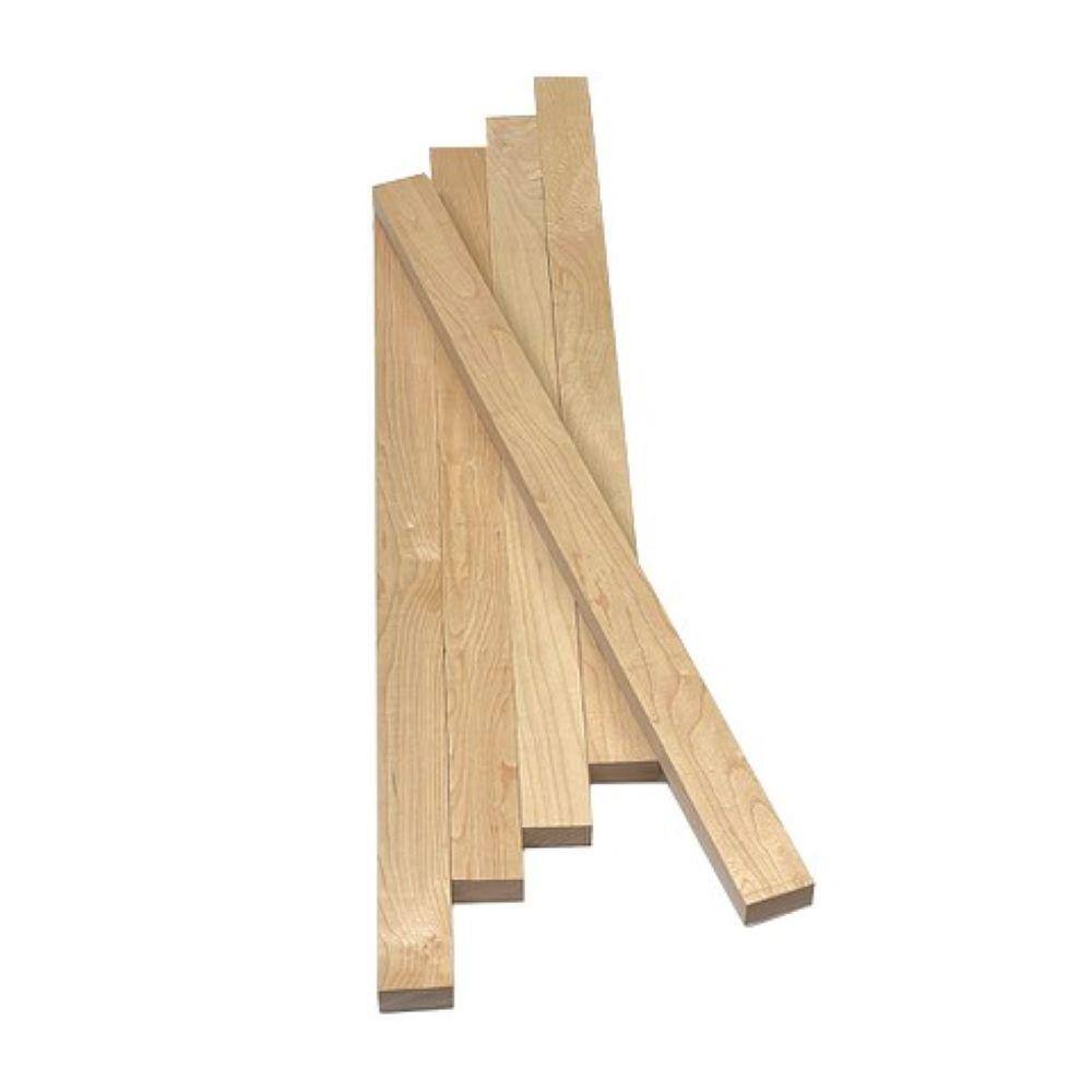 Swaner Hardwood 1 in. x 2 in. x 2 ft. Maple S4S Board (5-Pack) OL04011624ME