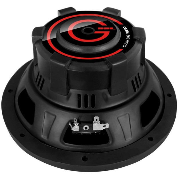 Soundstorm Cg8d 8 Inch 800 Watt 400 Watt Rms 4 Ohm Dual Voice Coil Car Audio Stereo Subwoofer With Polypropylene Cone And Foam Surround