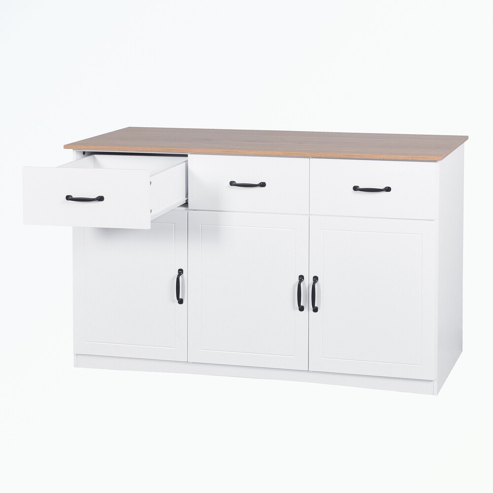 Kitchen Sideboard with 3 Doors and 3 Drawers