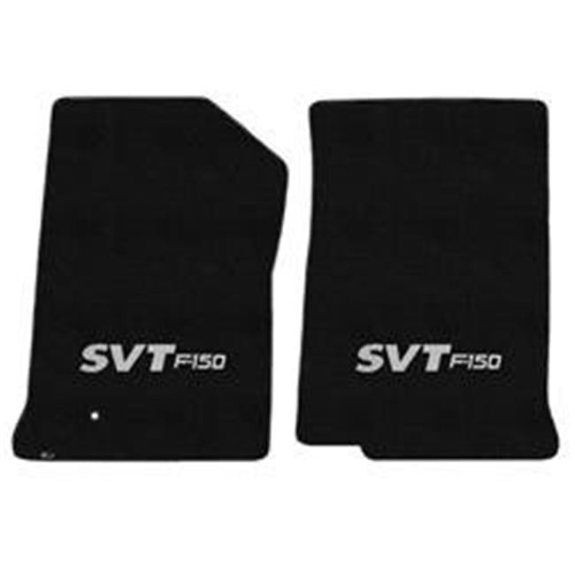 Lloyd Mats 620208 1999-2000 2Pc Ford F150 and 250 Black Velourtex SVT Logo Matsand#44; 2 Piece