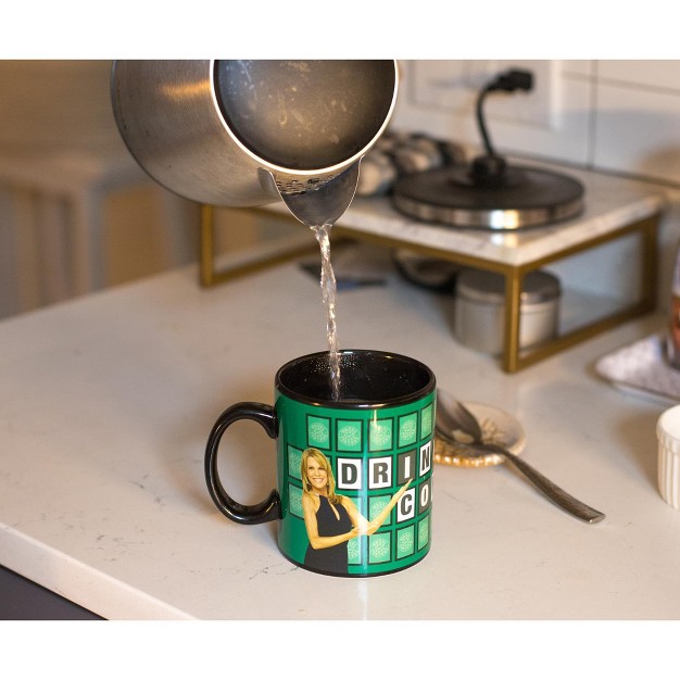 Just Funky Wheel Of Fortune Drink Coffee Color Change 20oz Ceramic Mug