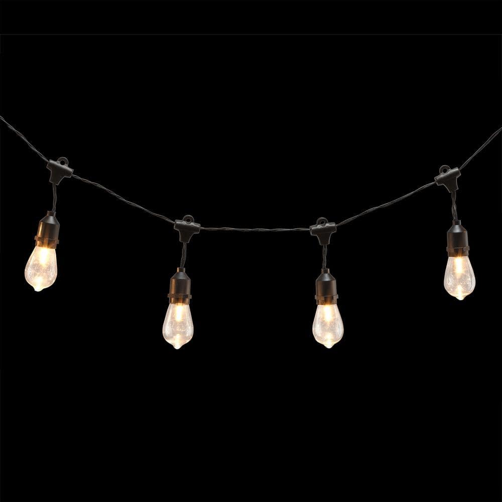 Alpine Corporation 93 in. Long 10 Edison Bulb String Lights with Timer EUT150-10-TM