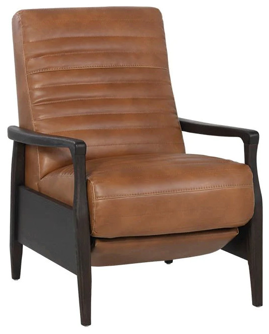 Belisario Recliner   Tobacco Tan   Midcentury   Recliner Chairs   by Rustic Home Furniture Deco  Houzz