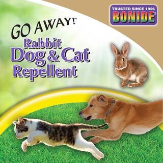 Bonide Go Away Rabbit Dog and Cat Repellent 3 lb Granules Training Aid Protects Lawns Flowers and Gardens 871