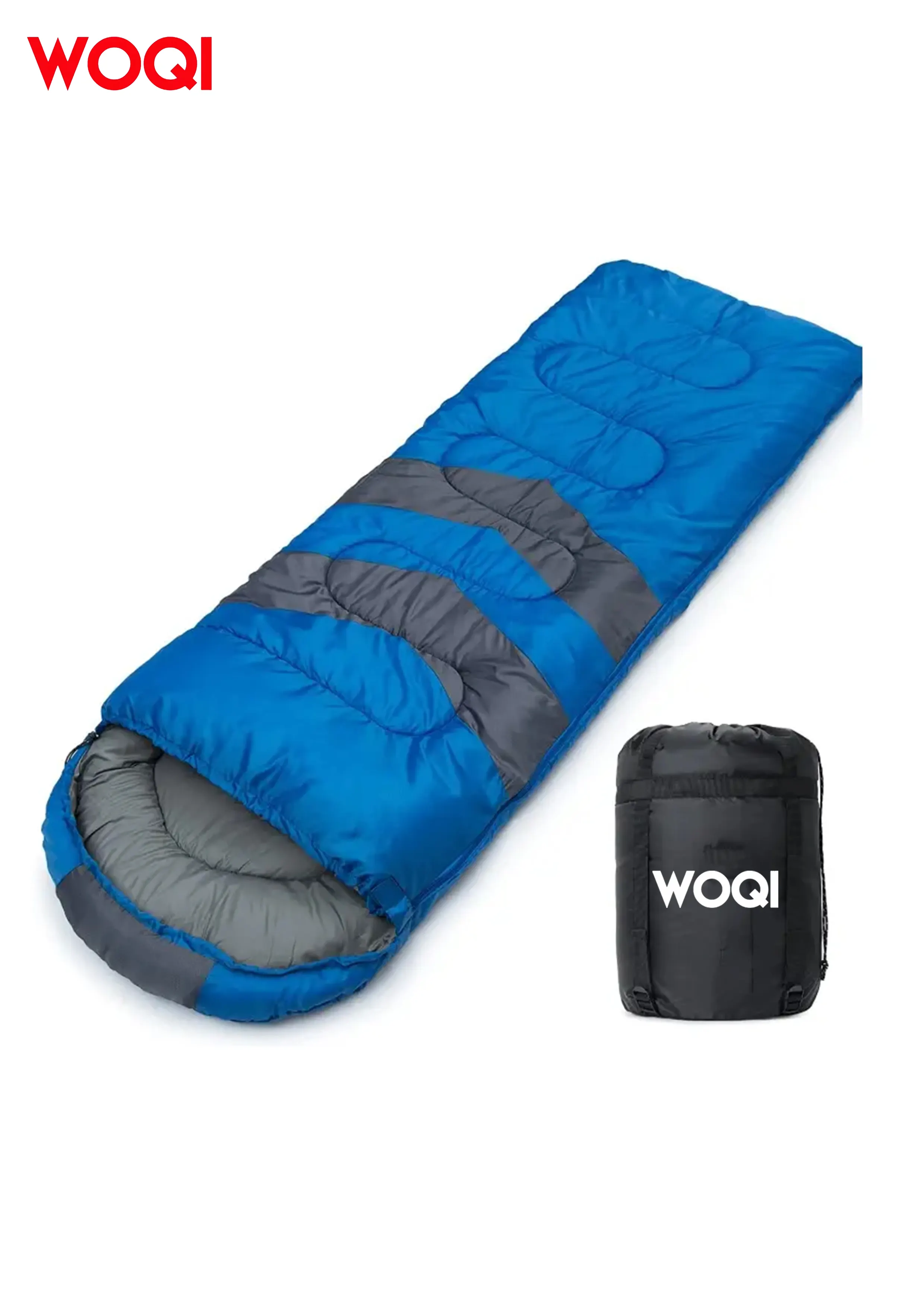 WOQI Outdoor Winter Travel Fashion Walking Waterproof Sleeping Bag Camping Lightweight High Quality Sleeping Bag