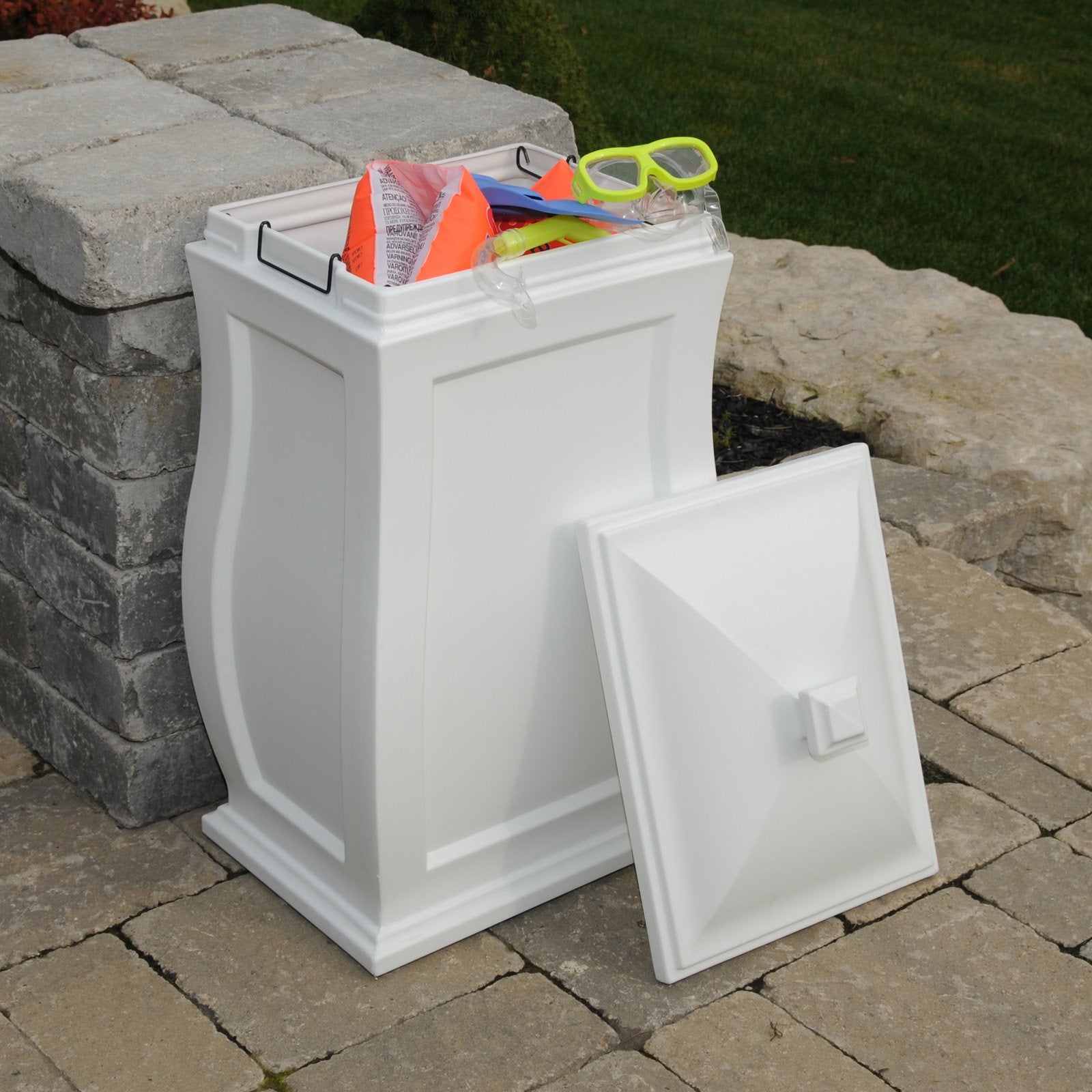 Mansfield Storage Bin - White