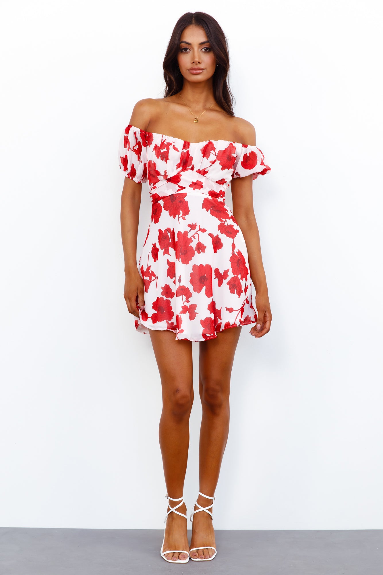 Dusk Heart Dress Red