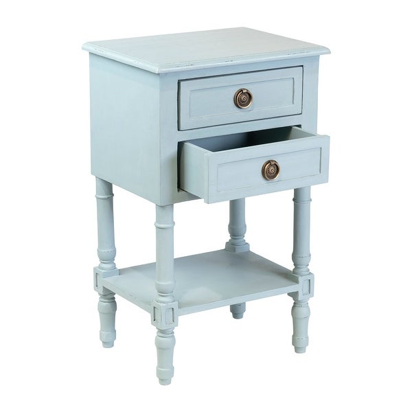 East at Main Painted Wood Side Table with Drawer